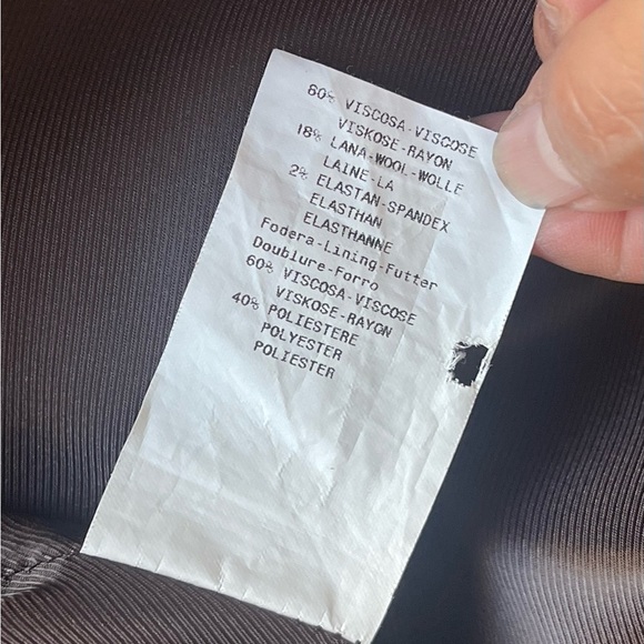 Emporio Armani brawn suit jacket/skirt size 6/8 - Picture 11 of 15